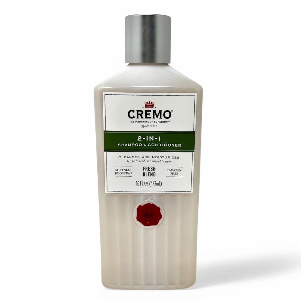 Cremo 2-in-1 FRESH BLEND Shampoo + Conditioner 16 fl oz Sealed NEW 1 Count